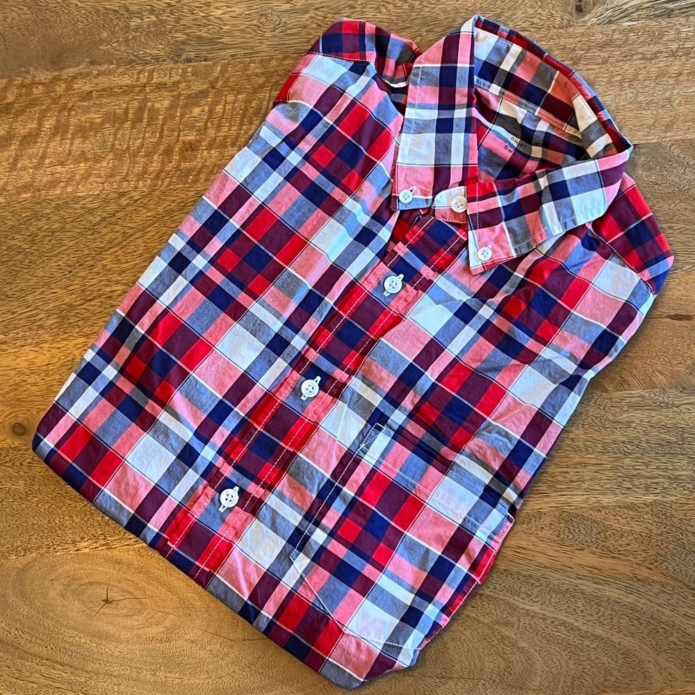 J. Crew Light Weight Summer Plaid Button Down